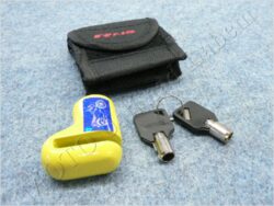 Brake disc lock RMS - yellow, small ( UNI )
