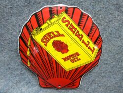 logo SHELL - mušle červená 120 mm, smalt