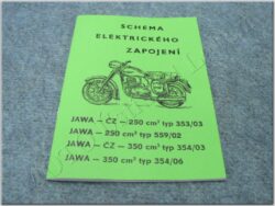 schema elektro ( JAWA -ČZ 250-353/03,559/02;350-354/03,354/06)