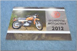 kalendář 2012 - sportovní motocykly ČZ ( 420x300 )