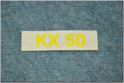 nálepka KX 50 - malá, žlutá